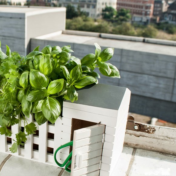 Hortinha para apartamento em uma varanda